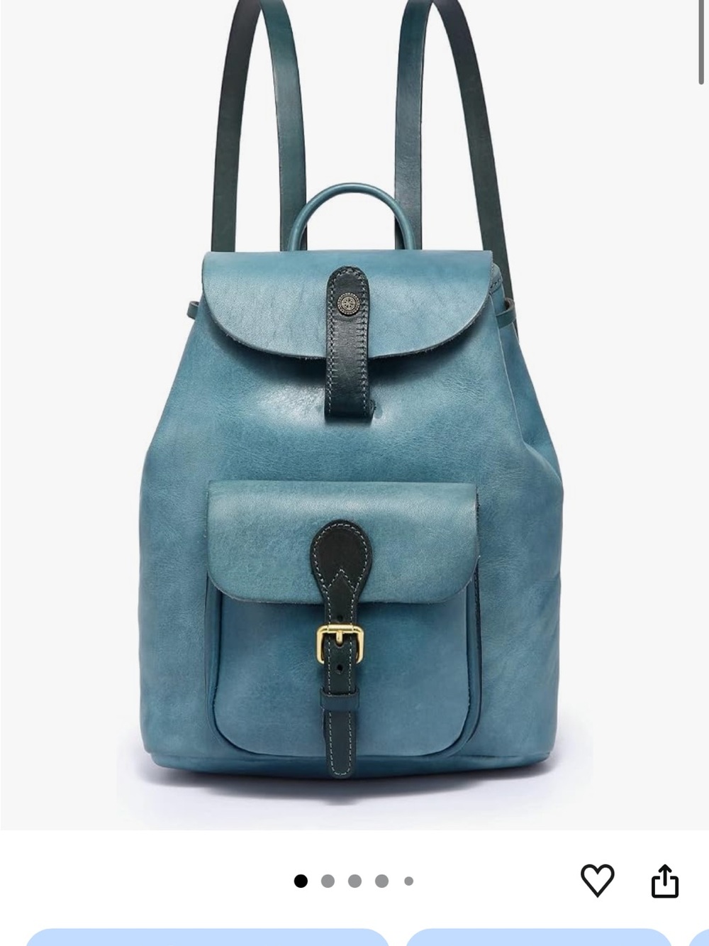 Genuine Leather Isla turquoise Women’s Backpack - Stylish Everyday Bag